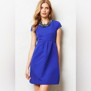 HD in Paris Sapphire Blue Jacquard Empire Dress Women’s US Size 10